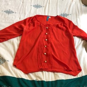 Coral/orange blouse